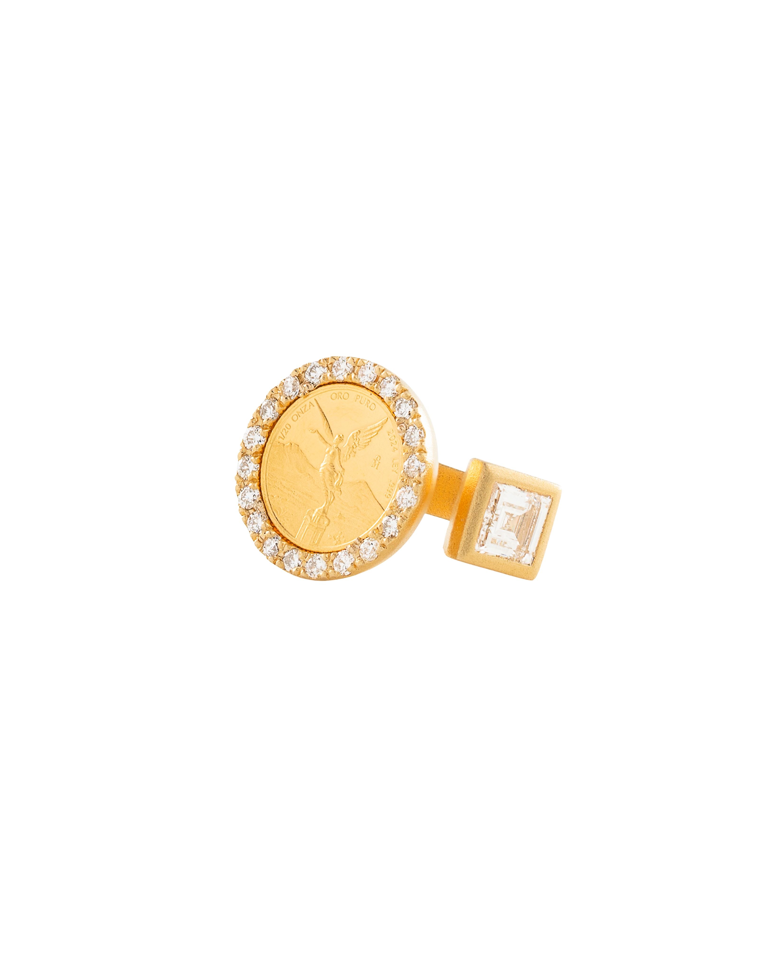 Angel of Independence Cushion Diamond Cocktail Ring