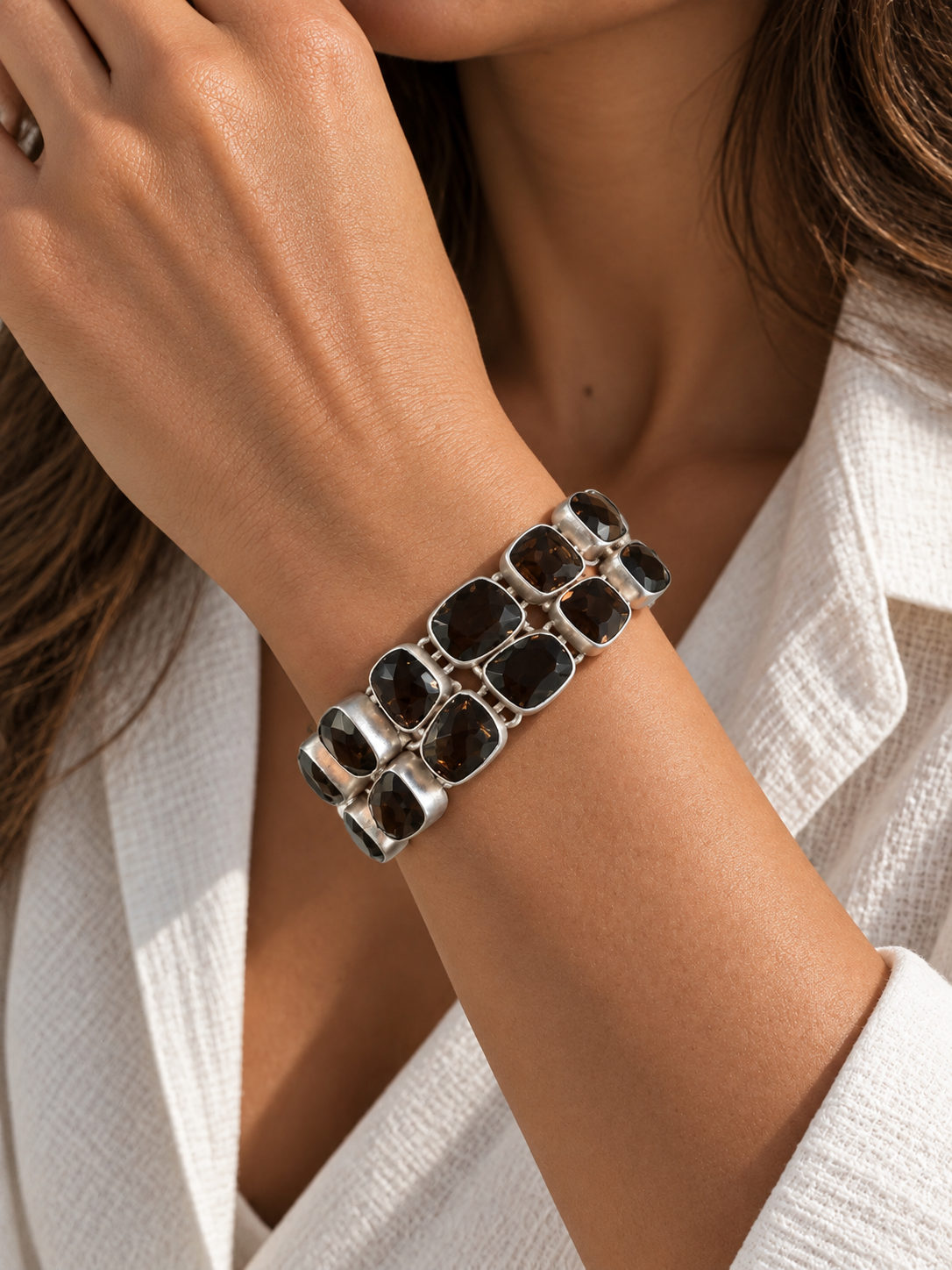 Smoky Facets Bracelet