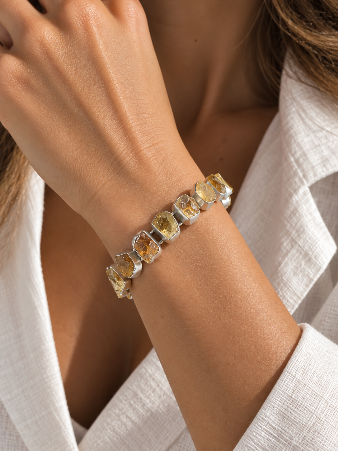 Golden Terrain Citrine Bracelet