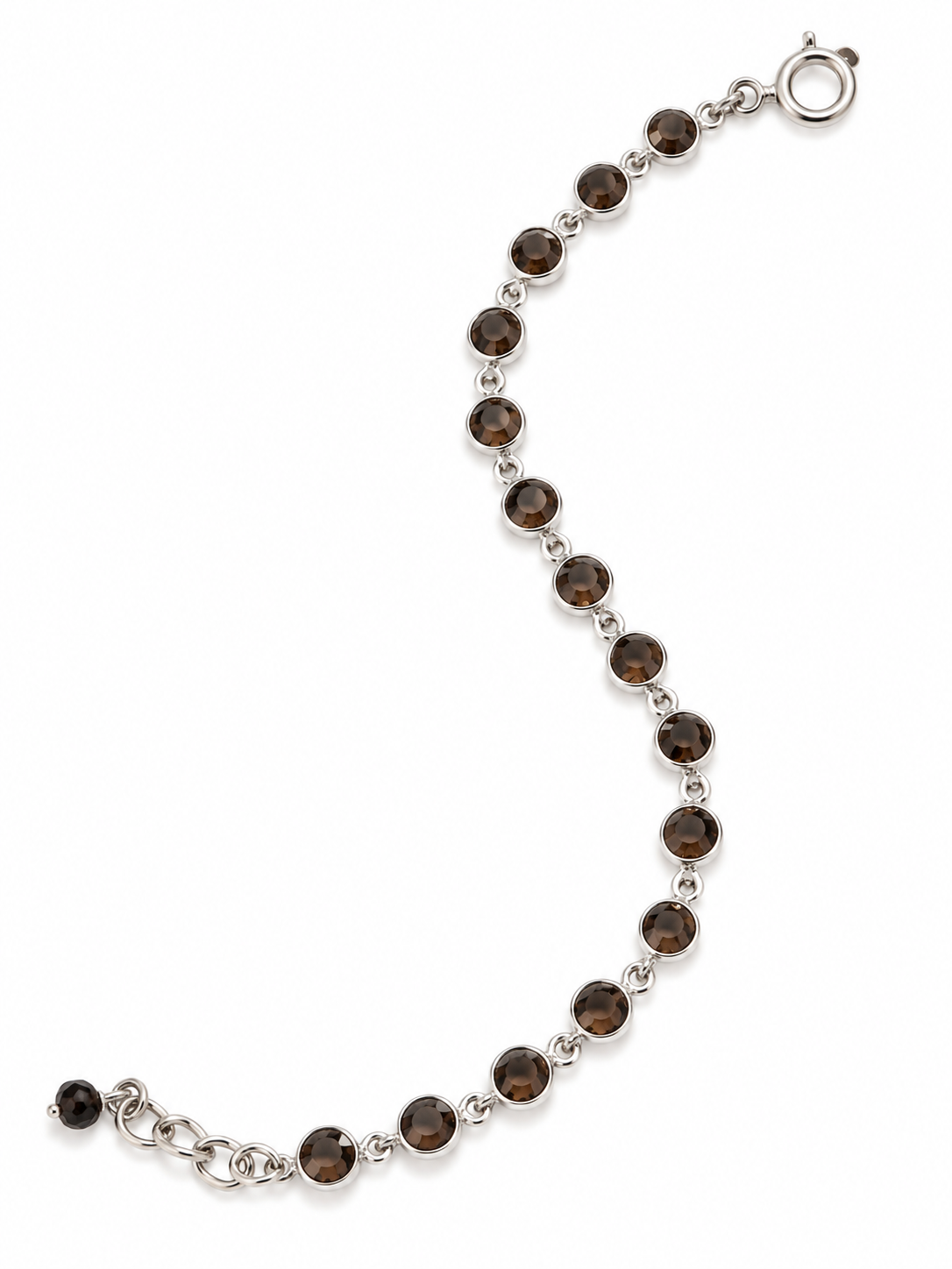 Smoky Halo Topaz Bracelet