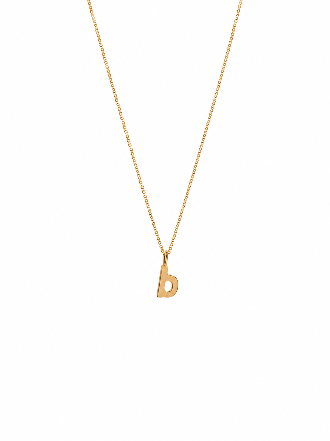 Alphabet Pendant 24K gold vermeil letter B