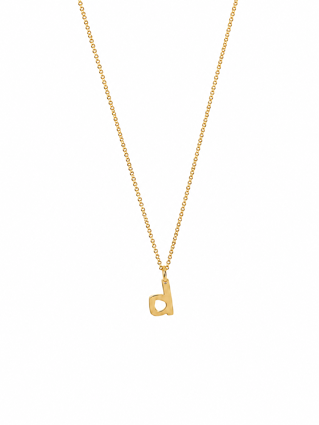 Alphabet Pendant 24K gold vermeil letter D