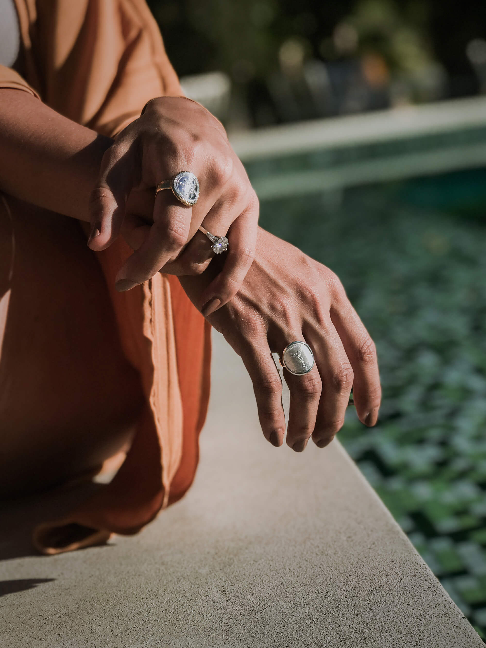 Angel of Independence Coin Ring Silver