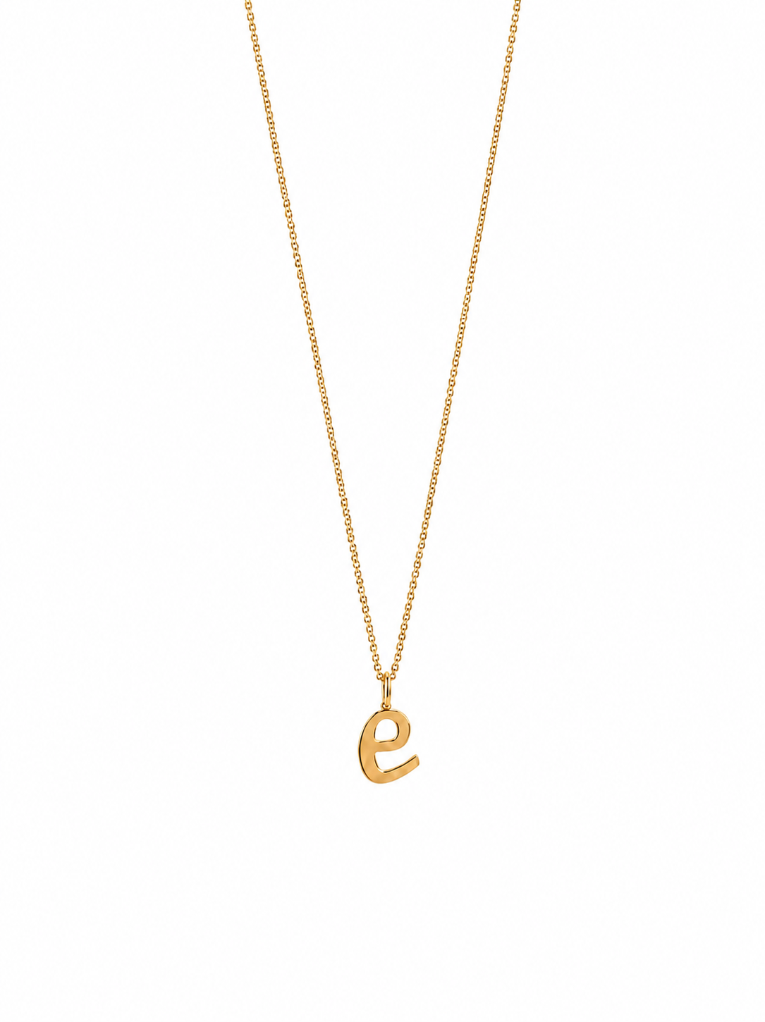 Alphabet Pendant 24K gold vermeil letter E