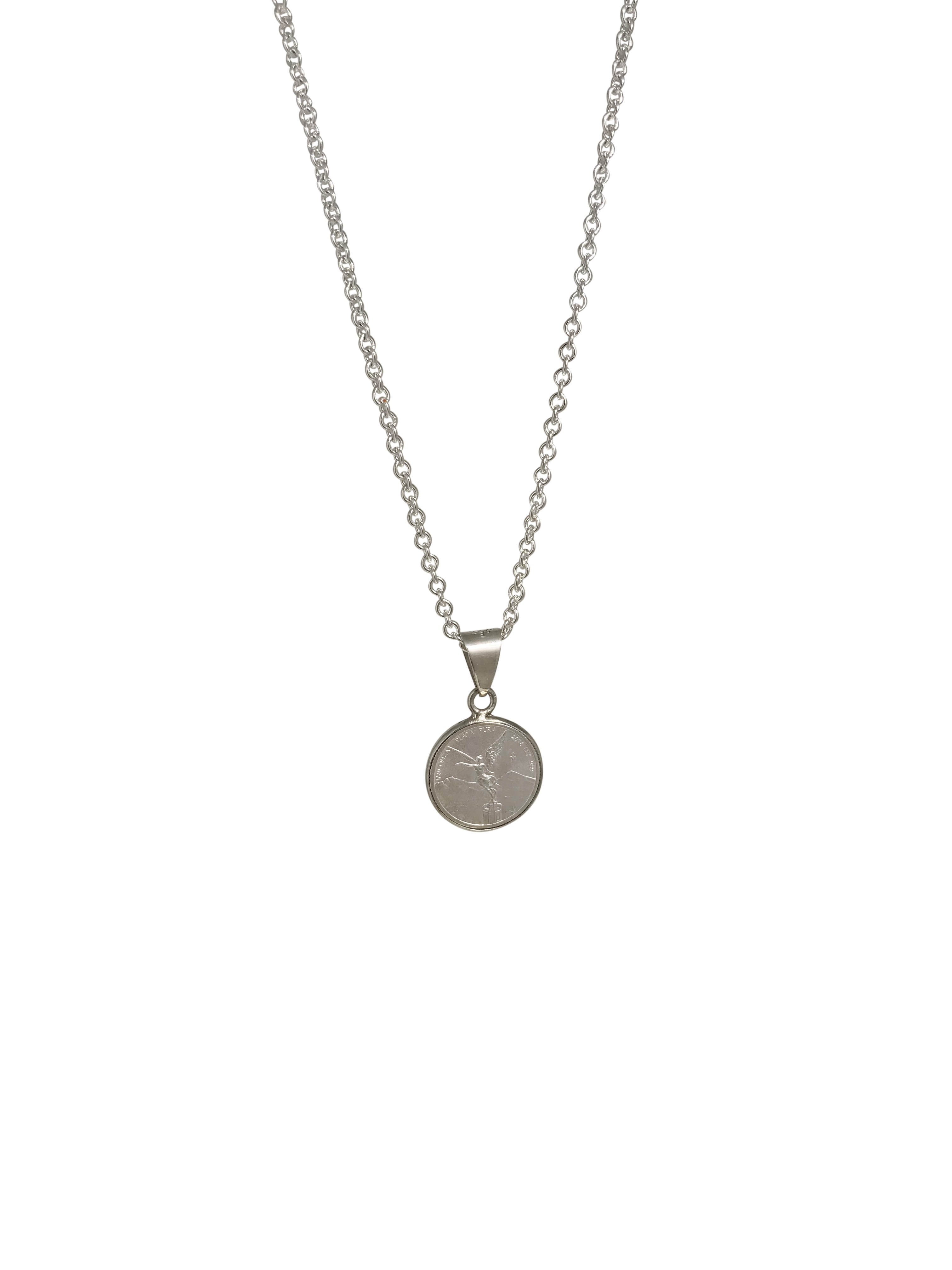Angel of Independence Coin Necklace SILVER