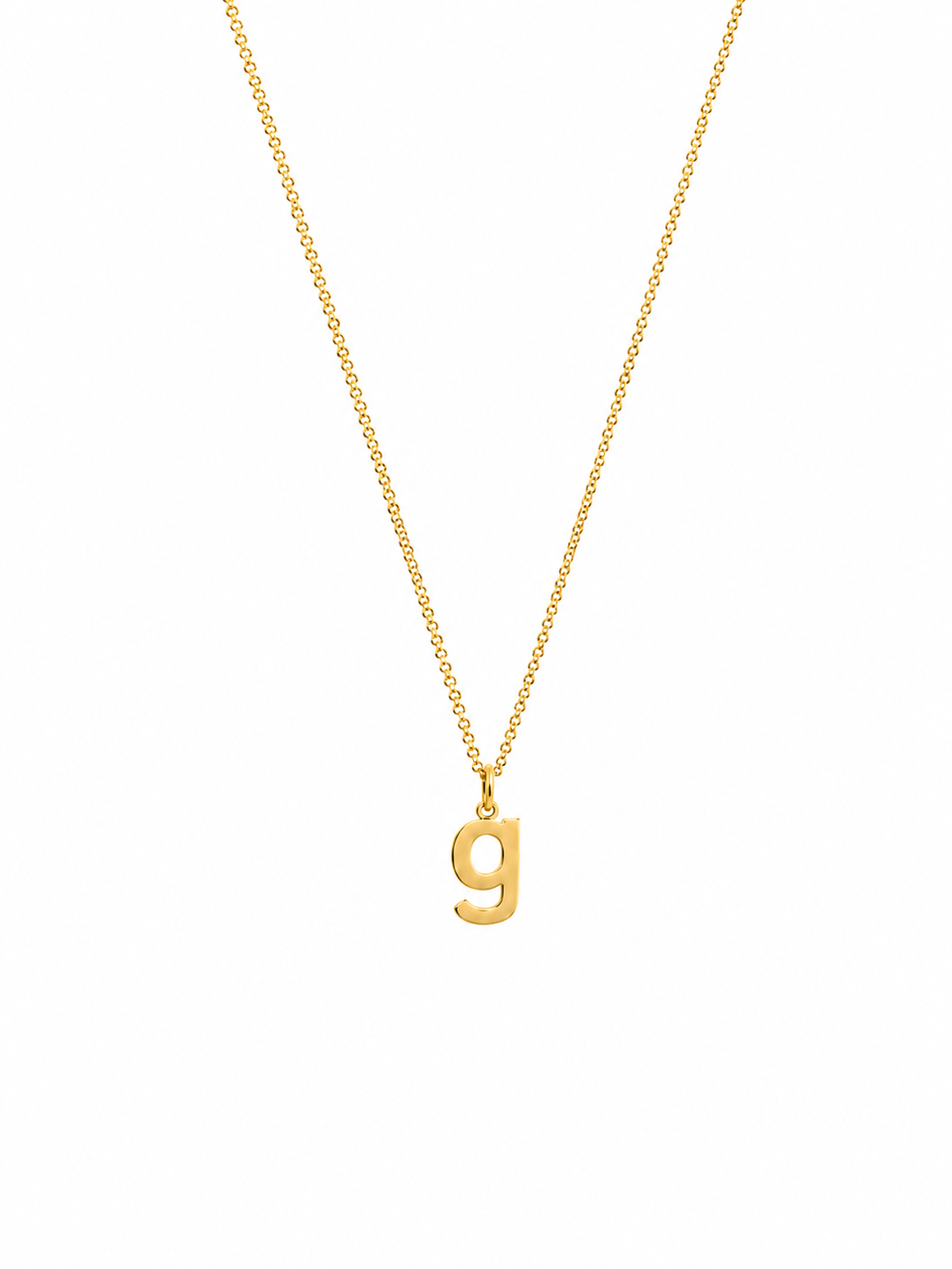 Alphabet Pendant 24K gold vermeil letter G