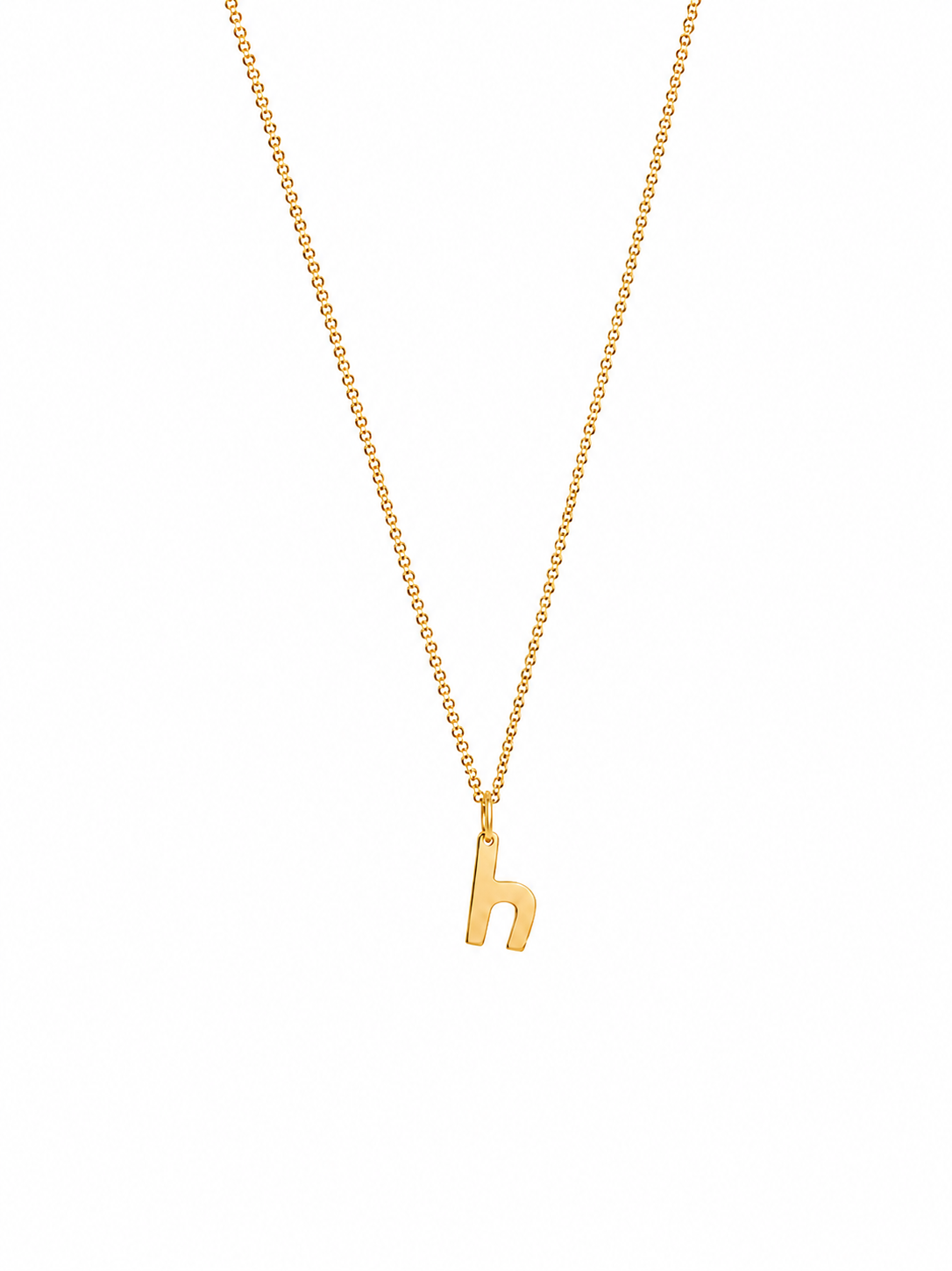 Alphabet Pendant 24K gold vermeil letter H