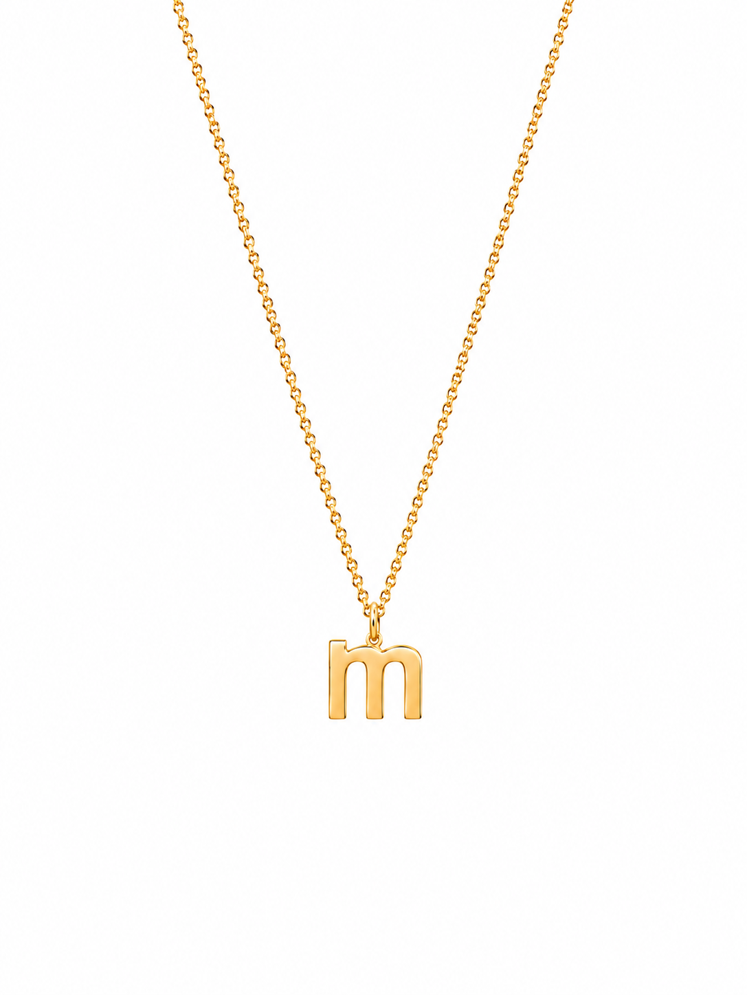 Alphabet Pendant 24K gold vermeil letter M