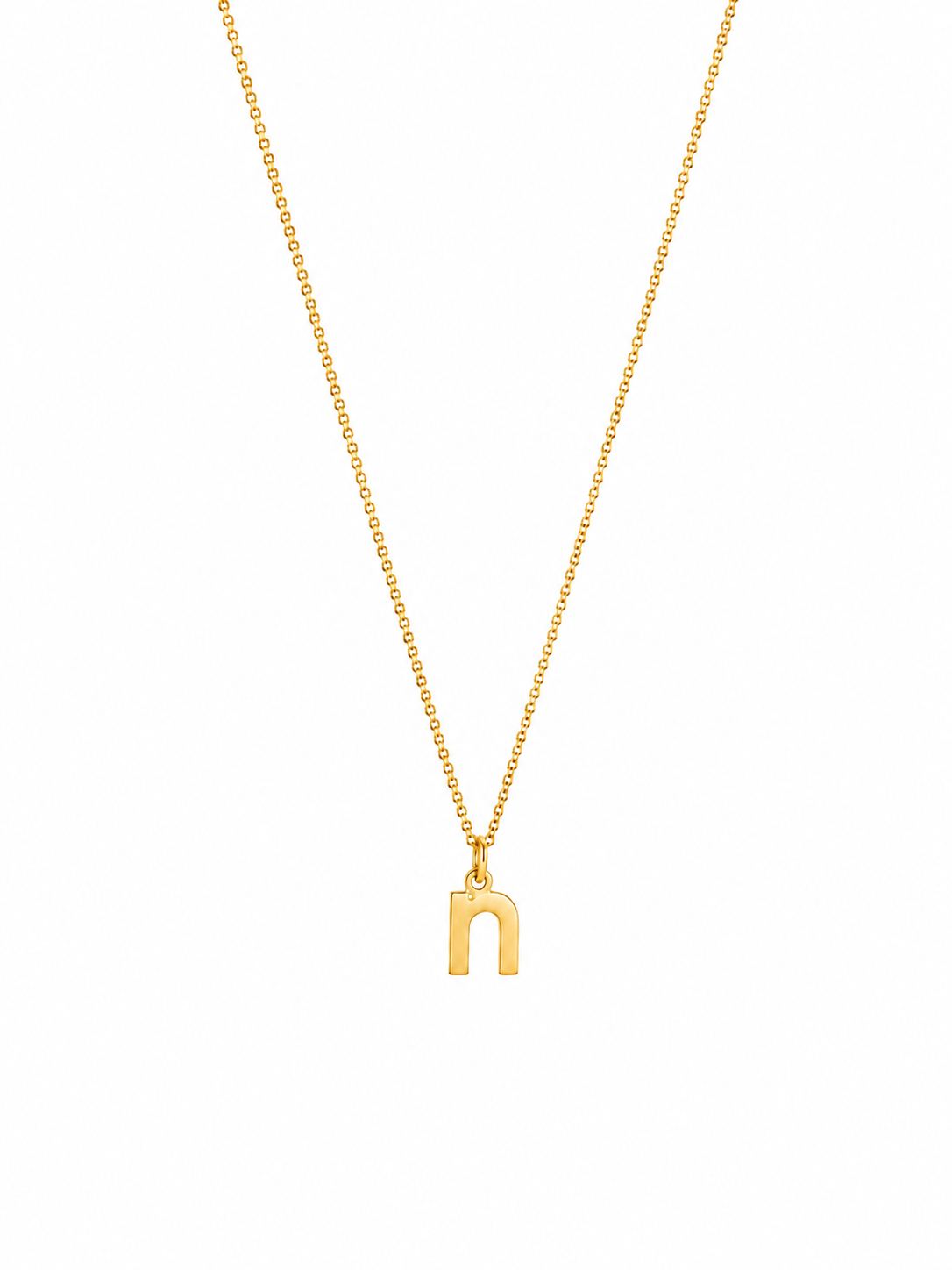 Alphabet Pendant 24K gold vermeil letter N