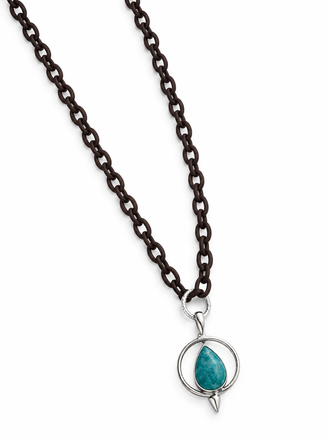 Turquoise Compass Serpent Necklace