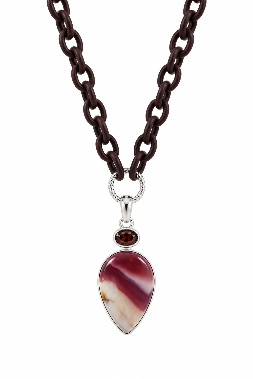 Crimson Dune Serpent Necklace
