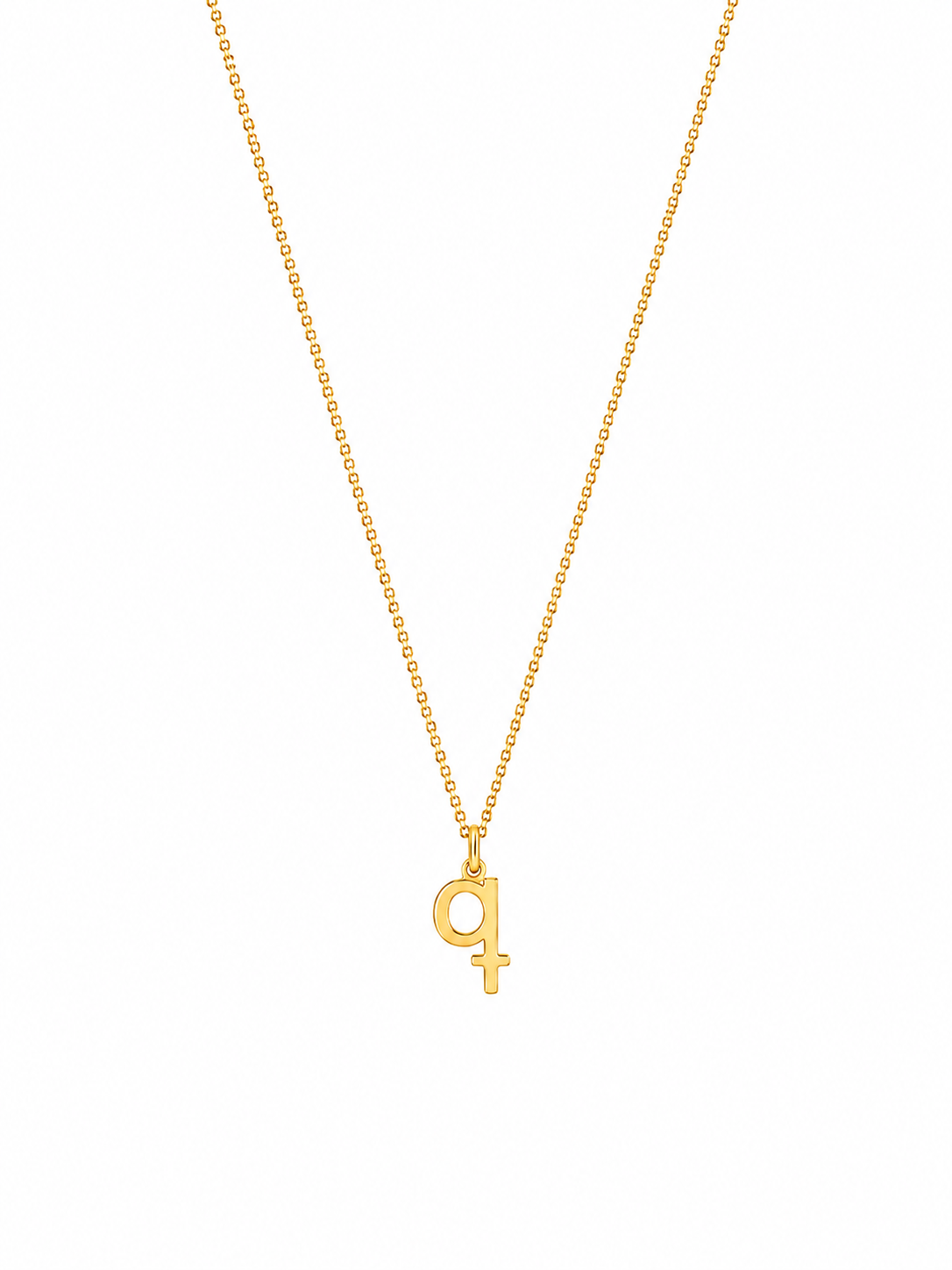 Alphabet Pendant 24K gold vermeil letter Q