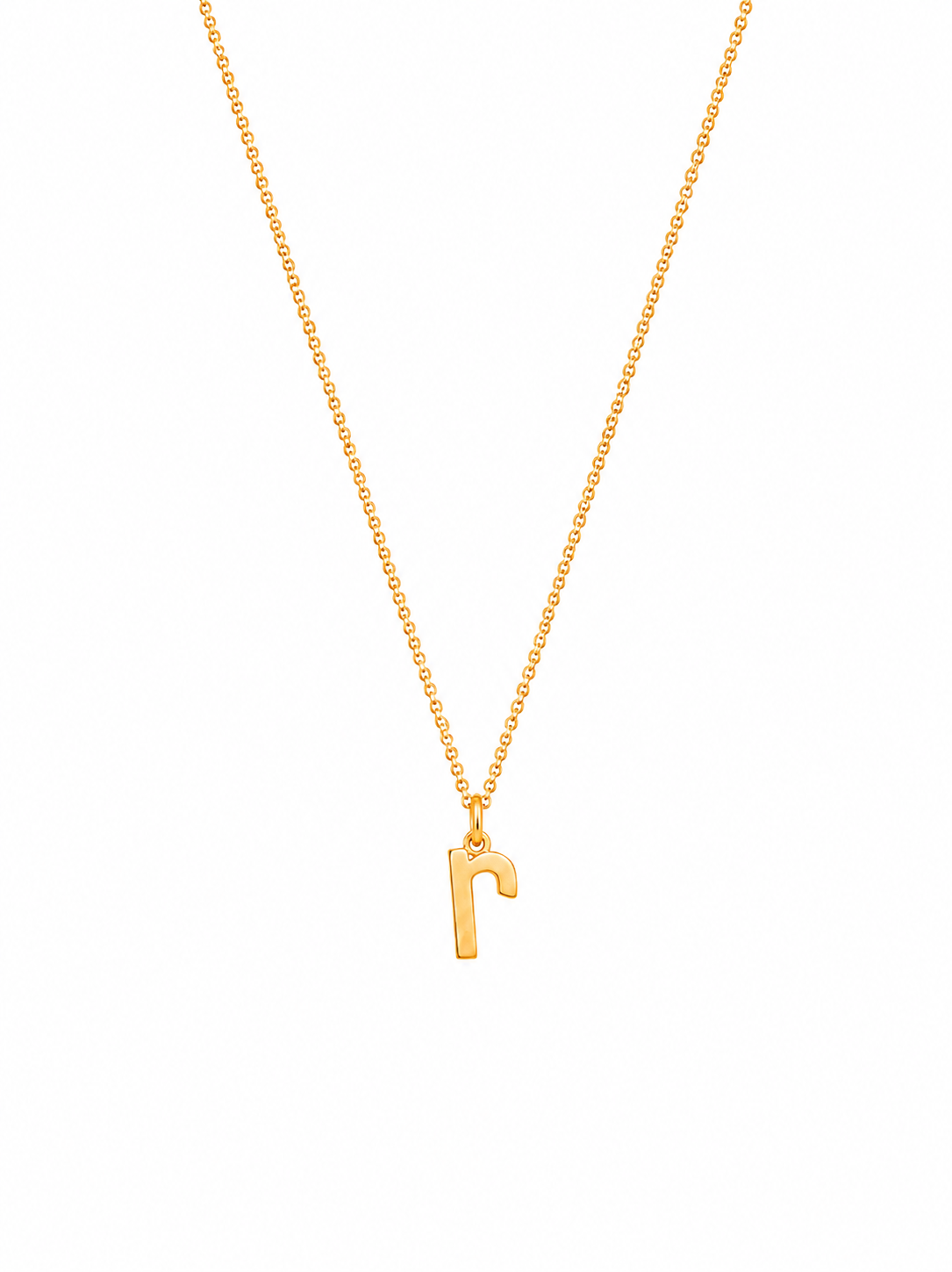Alphabet Pendant 24K gold vermeil letter R