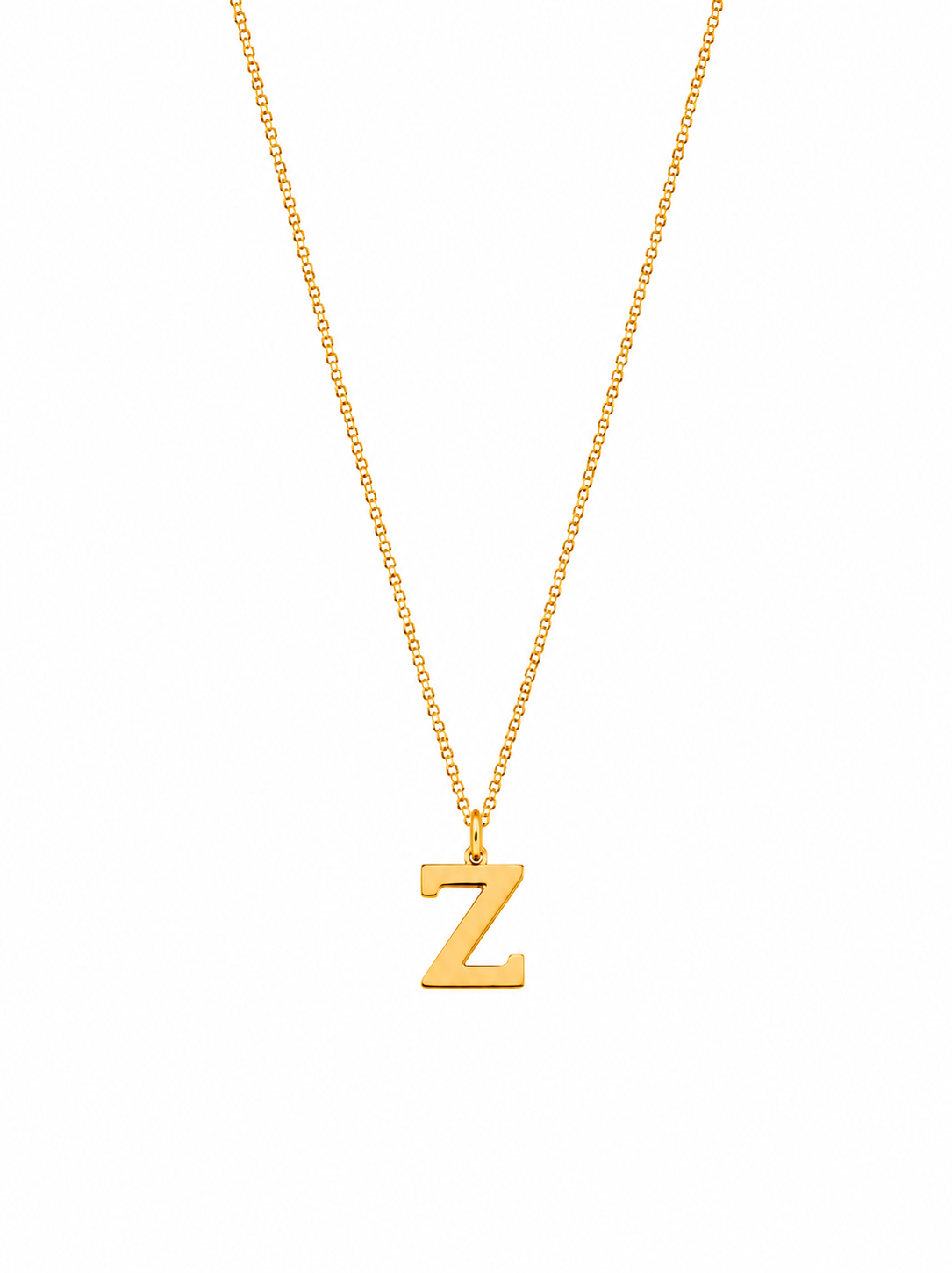 Alphabet Pendant 24K gold vermeil letter Z