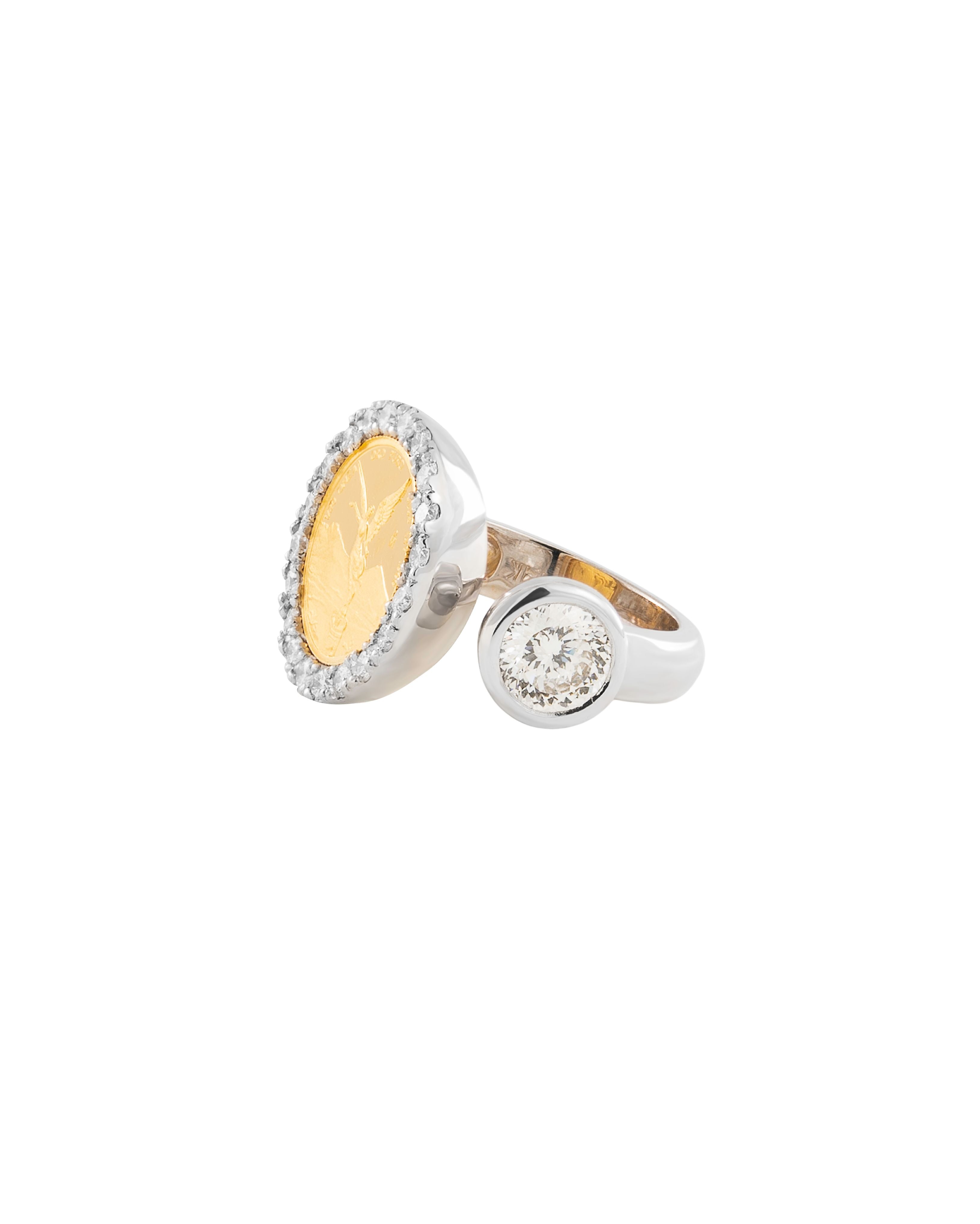 Angel of Independence Pink Diamond Cocktail Ring